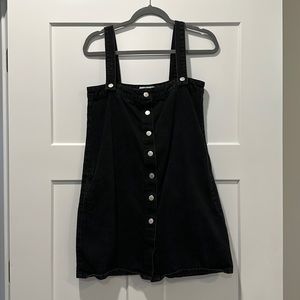 Urban outfitters black denim overall jumper size Medium